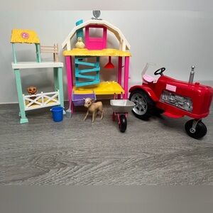 🫟🫟 Barbie Farm Play Set with tractor